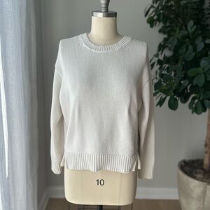 Everlane Cream Crew Neck Sweater